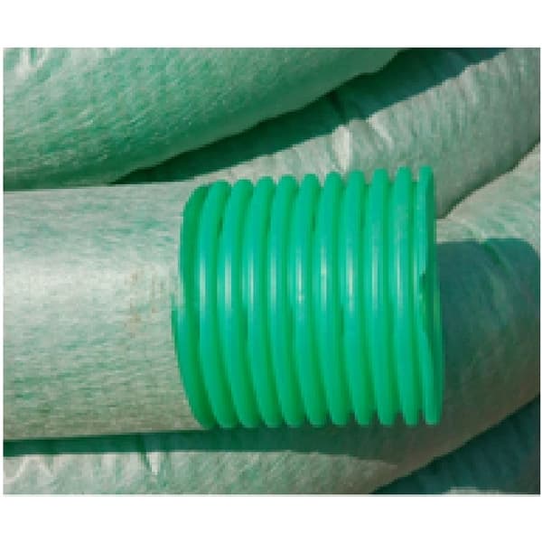 Труба дренажная гофр. однослойная ПНД  50/40 с фильтром Рувинил